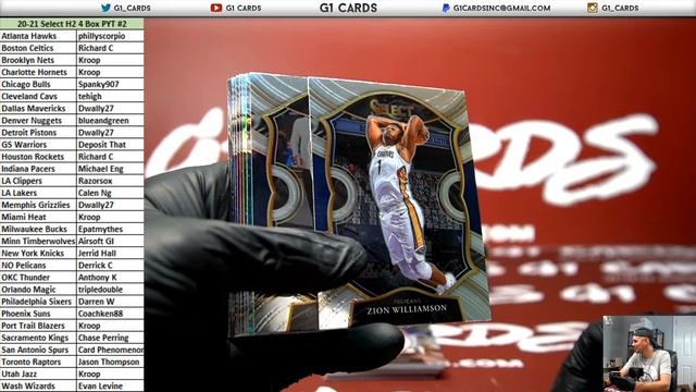 2020-21 Panini Select Basketball Hybrid H2 4 Box PYT #2 смотреть онлайн