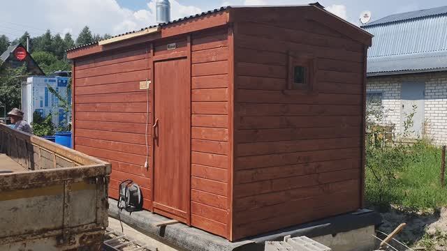 Баня "Каркасная" перевозная 4 метра купить в Дзержинске. смотреть онлайн