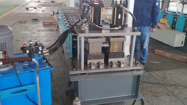 Станок для производства металлического штакетника от завод “Цзинь Бинь” КНР смотреть онлайн