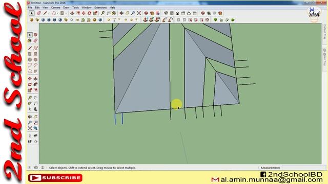 SketchUp & V-Ray Tutorial | Complete Pyramid Shaped Work Video-1 | 2ND SCHOOL | By Al Amin Munnaa смотреть онлайн
