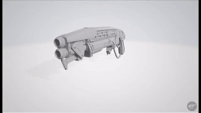 Gnasher Shotgun -- Blender 360º смотреть онлайн