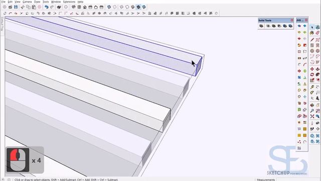 Modeling Wall Paneling Design in Sketchup смотреть онлайн
