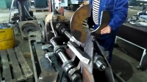 Шнек. Перо шнека, гибка на винтовом прессе