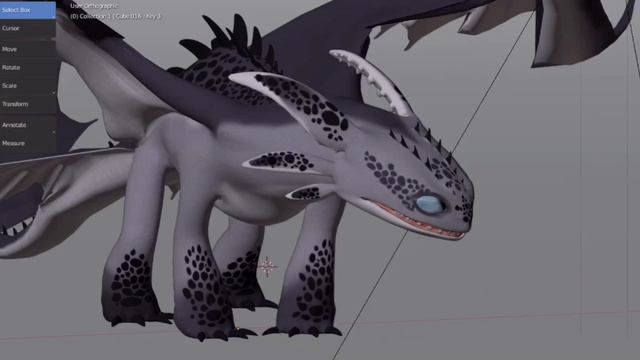 Light Fury (Redesigned Version) - Blender Animation смотреть онлайн