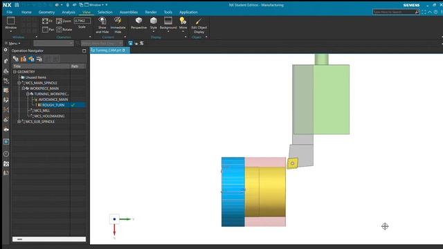 Turning Operation Using NX2007 Student Edition