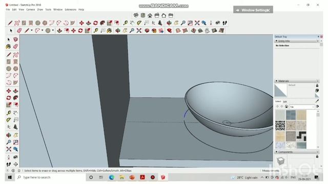 WASH AREA DESIGN - SKETCHUP TUTORIAL - BY ASWATHY K S смотреть онлайн