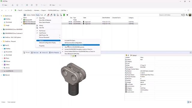 User Interface Overview - SOLIDWORKS PDM End User Training 3/11 смотреть онлайн