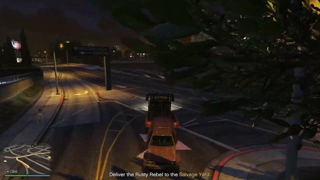 GTAV Salvage Yard, Tow Truck Service, Karin Rusty Rebel, 2142 смотреть онлайн