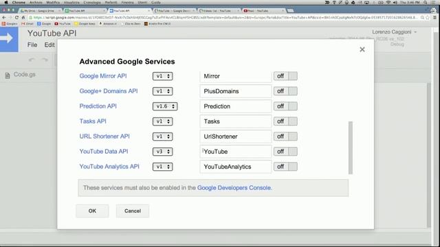 GDL Italia - YouTube API e AppScrips (parte 1) смотреть онлайн