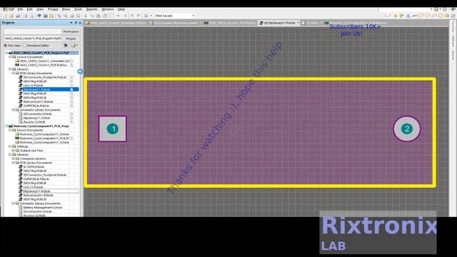 Design mounting hole Altium P1 смотреть онлайн