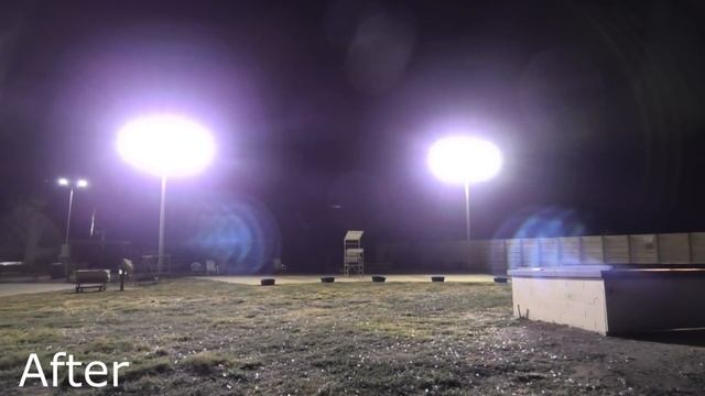 LED Stadium Lights Install - Drone Footage - Footcandle Readings - See LED Sports Lights in Action смотреть онлайн