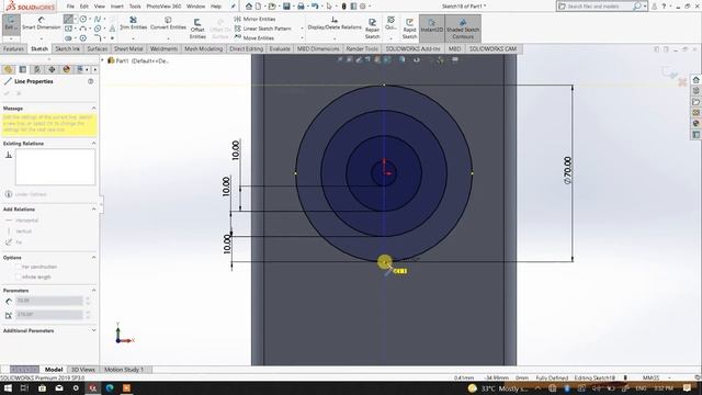 Vent in Sheet Metal SolidWorks смотреть онлайн