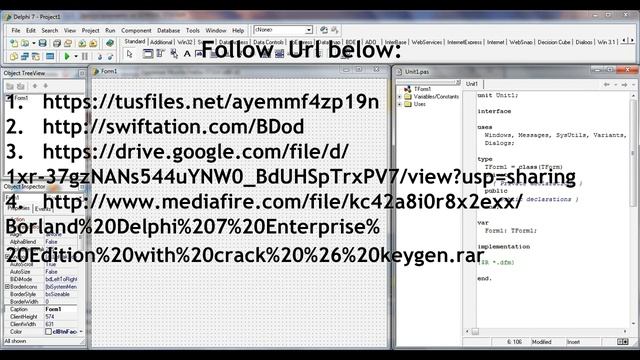 Free Download Borland Delphi 7 Enterprise Edition With Crack & Kegen смотреть онлайн