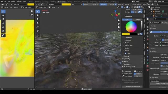 Paint Flowing Water blender 2.90 смотреть онлайн