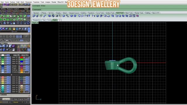 ||🔷How to make Pendant Chain Loop🔷|| Matrix 9 || Rhino 3D || Tutorial смотреть онлайн
