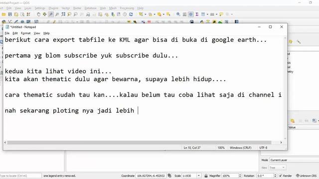QGIS# cara export Tabfile to KML dengan QGIS смотреть онлайн