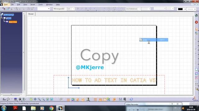 HOW TO AD TEXT IN CATIA V5 смотреть онлайн