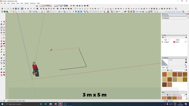 CARA MENGGANTI DIMENSI PANJANG DI SKETCHUP 2021 | Dari Inci ke Meter atau Cm смотреть онлайн