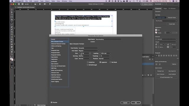 InDesign Example for Adobe's "Train the Trainer" class for educators смотреть онлайн