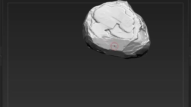 Sculpting second big rock. ZBrush. смотреть онлайн