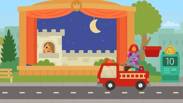 Sago Mini Big City Adventures Being A FireMan Driving A Fire Truck Sago Mini смотреть онлайн