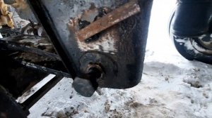 лопнула полурессора саф, замена.