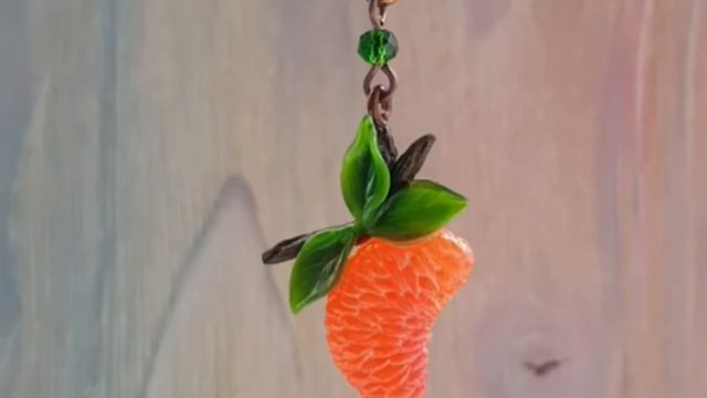 Fresh citrus pendant, украшения с мандаринами смотреть онлайн