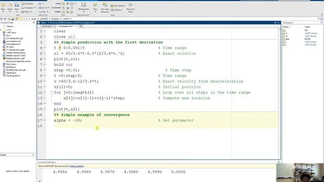 Finite difference Matlab example of convergence смотреть онлайн