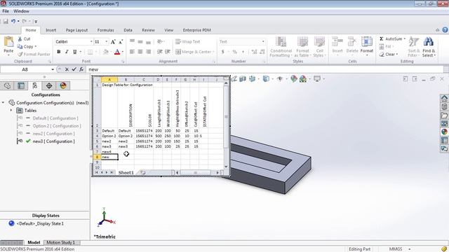 Solidworks Tutorial 77 :Design Tables смотреть онлайн
