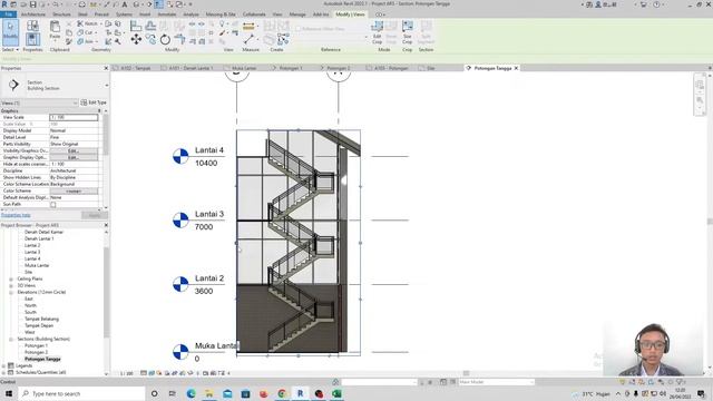 Tutorial 20 | Autodesk Revit Arsitektur | Membuat Potongan Pada Lembar Kerja смотреть онлайн