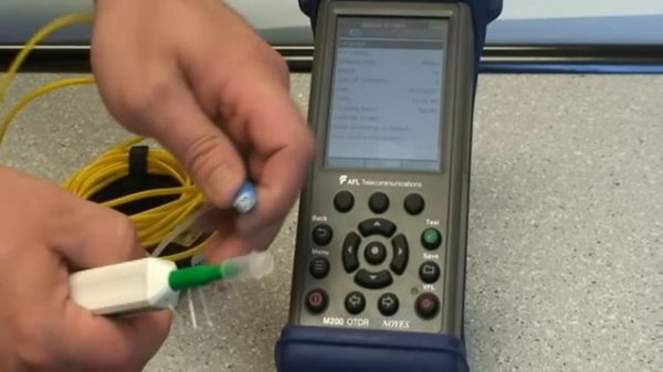 One-Click Cleaner - How to clean fiber optic connectors.