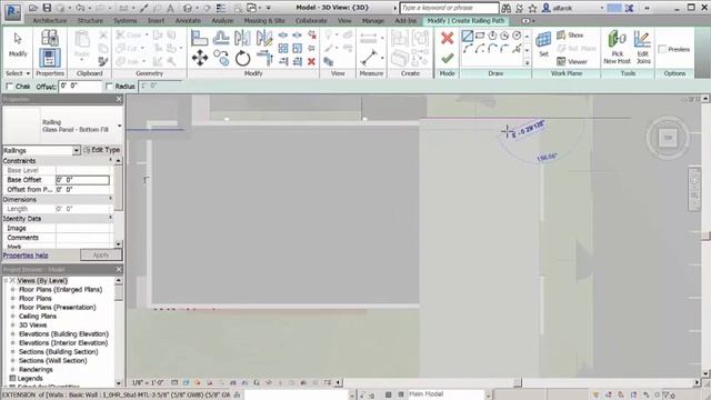 Autodesk Revit - Improved railing placement video смотреть онлайн