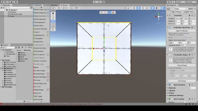 Unity - Probuilder - Create a round/circular hole in an object or shape easily and quickly. смотреть онлайн