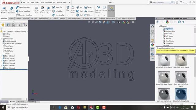Create my own 3D logo (solidWorks+KeyShot) смотреть онлайн