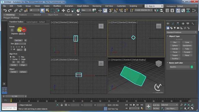 04.02 - كورس تعليم برنامج 3DS Max - شرح Transform ToolBox смотреть онлайн