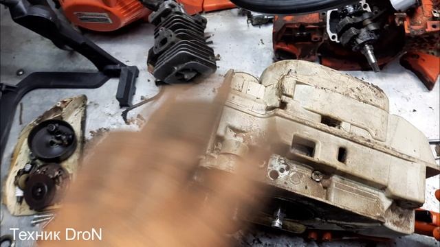 Не идет масло на цепь Stihl MS 210.Исправить легко! смотреть онлайн