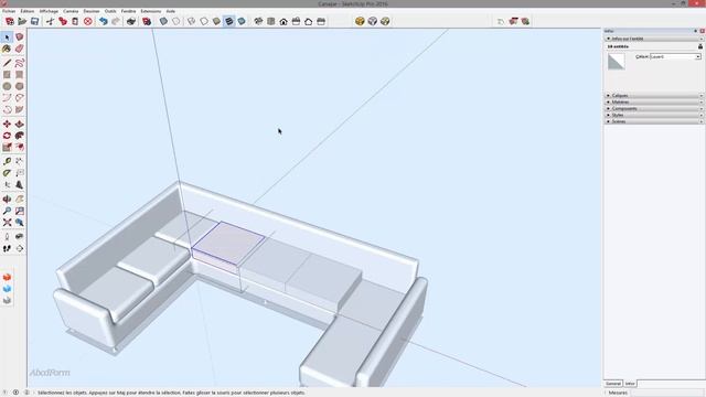#6 - Sketchup 2016 - Modéliser un canapé - Part 2/3 смотреть онлайн