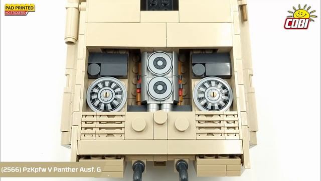 COBI-2566 PzKpfw V Panther Ausf G brick tank model kit смотреть онлайн