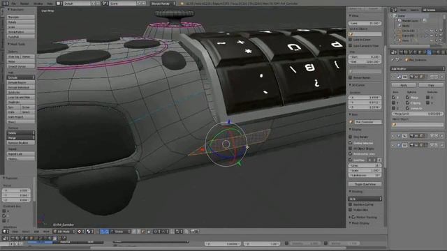Gamepad Keyboard Hybrid - Blender modeling (Time Lapse Video) смотреть онлайн