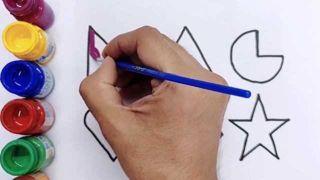 ABC, shapes song, 2d Shapes, colours, counting, Learn 2d shapes, Shapes drawing, colors for toddler смотреть онлайн
