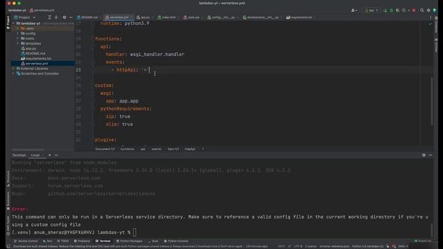 AWS Serverless Lambdas | Build simple Flask WebApp смотреть онлайн