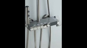 Душевая система с термостатом на кнопках