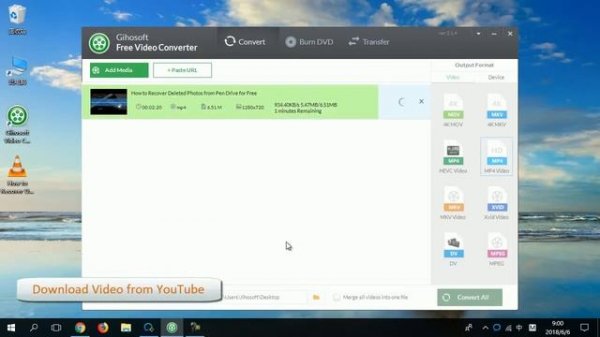 Gihosoft Free Video Converter | Convert Video to MP4, AVI, MKV, MOV, WMV Free