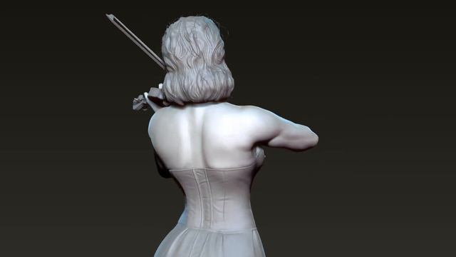 HilaryHahn Half Zbrush Sculpt смотреть онлайн
