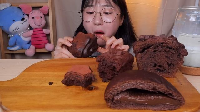 초코빵만 모았다🍫 뚜레쥬르 초코 브라우니 머핀 도넛 파운드 페스츄리 퐁당 쇼콜라 디저트 먹방 Dessert Mukbang
