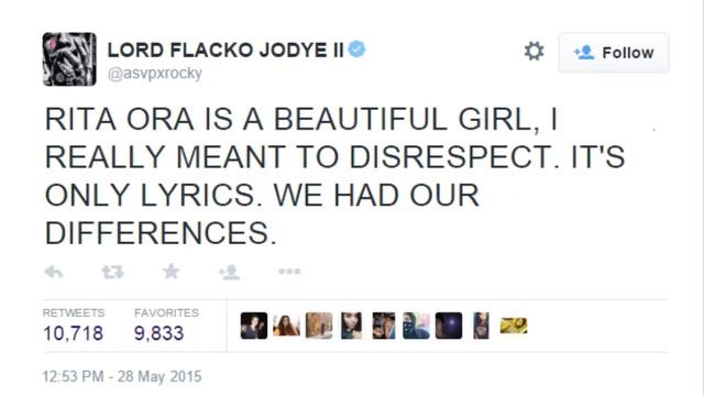Asap Rocky Speaks On Rita Ora Diss! смотреть онлайн