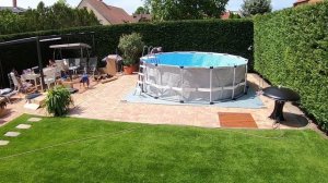 INTEX Graphite gray panel pool 2020 model #timelaps #installation
