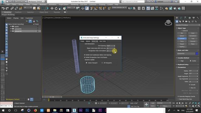 How to show Grids Setting 3D Max Modeling Tutorials смотреть онлайн