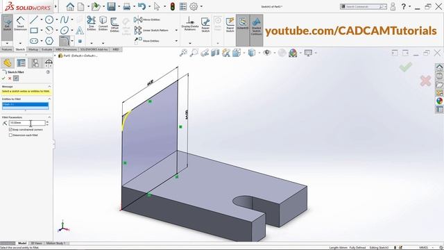 SolidWorks Basic Practice Drawing Exercise for Beginners - 2 смотреть онлайн
