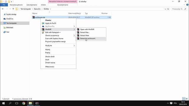 Programy Windows Porady - Pozycje WinRAR w menu kontekstowym /#36/ смотреть онлайн